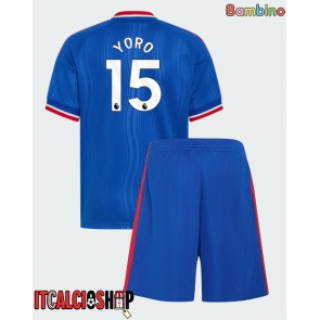 Manchester United Leny Yoro #15 Seconda Maglia Bambino 2026-27 Manica Corta (+ Pantaloni corti)